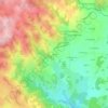 Topografische kaart Le Fau, hoogte, reliëf