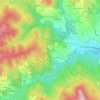 Topografische kaart Cortia, hoogte, reliëf