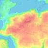 Topografische kaart Keruhelgwenn, hoogte, reliëf
