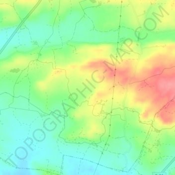 Topografische kaart Pedrissa, hoogte, reliëf
