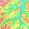 Topografische kaart Al Cayrou, hoogte, reliëf