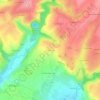 Topografische kaart La Briaudière, hoogte, reliëf