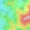 Topografische kaart La Molière, hoogte, reliëf