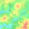 Topografische kaart Le Bas Tesdan, hoogte, reliëf