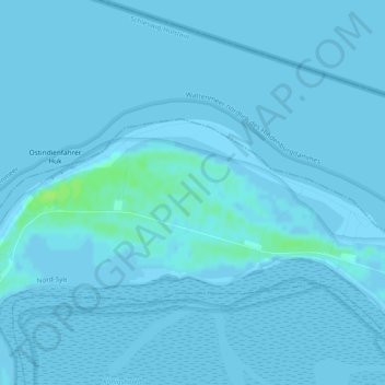 Topografische kaart Ellenbogen, hoogte, reliëf