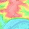Topografische kaart Winzerer Höhe, hoogte, reliëf