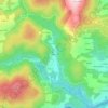 Topografische kaart Trabadela, hoogte, reliëf