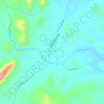 Topografische kaart Ballara, hoogte, reliëf