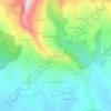 Topografische kaart Tazmalt Izarazen, hoogte, reliëf