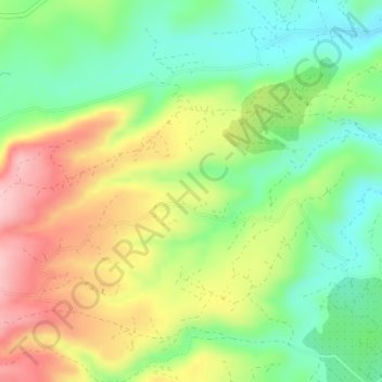 Topografische kaart El Boneguillo, hoogte, reliëf