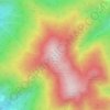 Topografische kaart Poggio all'Aia, hoogte, reliëf