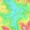Topografische kaart Pontchareau, hoogte, reliëf
