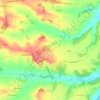 Topografische kaart Hameau de Lagarde, hoogte, reliëf