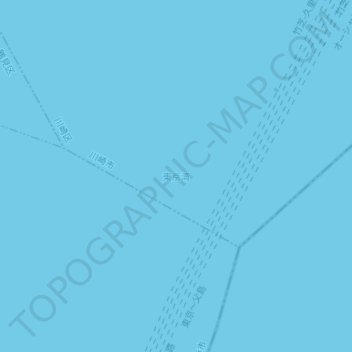 Topografische kaart 東京灣, hoogte, reliëf