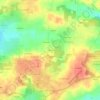 Topografische kaart La Hutte, hoogte, reliëf