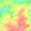 Topografische kaart Chevelu, hoogte, reliëf