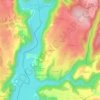 Topografische kaart La Sagnolle, hoogte, reliëf