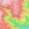 Topografische kaart Le Devey, hoogte, reliëf