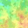 Topografische kaart La Romagère, hoogte, reliëf