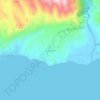 Topografische kaart Σαρακινός, hoogte, reliëf