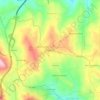 Topografische kaart Bogalhão, hoogte, reliëf