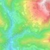 Topografische kaart Lancisa, hoogte, reliëf