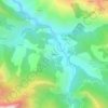 Topografische kaart Abiegos, hoogte, reliëf
