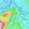 Topografische kaart Le Mont Gosse, hoogte, reliëf