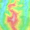Topografische kaart Cassinassa, hoogte, reliëf