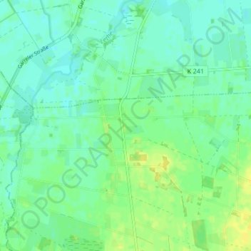Topografische kaart Halenhorst, hoogte, reliëf