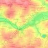 Topografische kaart La Prioulais, hoogte, reliëf