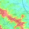 Topografische kaart Haundorf, hoogte, reliëf
