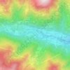 Topografische kaart Cayre, hoogte, reliëf