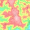 Topografische kaart As-Souda, hoogte, reliëf