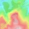 Topografische kaart Le Perche, hoogte, reliëf