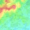 Topografische kaart La Louvrie, hoogte, reliëf
