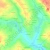 Topografische kaart Le Roz, hoogte, reliëf