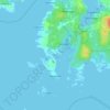 Topografische kaart Ugelen, hoogte, reliëf