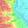 Topografische kaart Козина, hoogte, reliëf