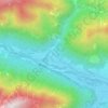 Topografische kaart Belca, hoogte, reliëf