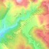 Topografische kaart Civita, hoogte, reliëf