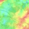 Topografische kaart Gouffre de Poudrey, hoogte, reliëf