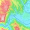Topografische kaart Le Four Haut, hoogte, reliëf