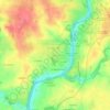 Topografische kaart Le Plessis, hoogte, reliëf