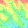 Topografische kaart La Ville ès Bréhons, hoogte, reliëf