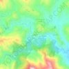 Topografische kaart Los Sarcos, hoogte, reliëf