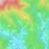 Topografische kaart Carbuta, hoogte, reliëf