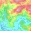 Topografische kaart Fabal, hoogte, reliëf