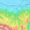 Topografische kaart Fonte Colombo, hoogte, reliëf