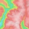 Topografische kaart Aussinange, hoogte, reliëf